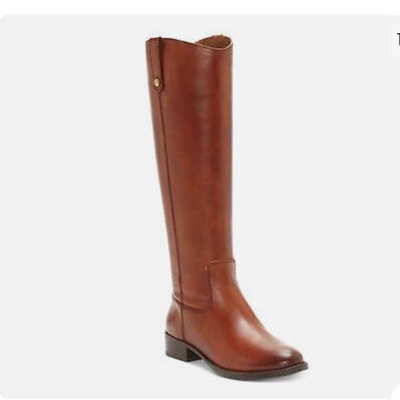 New in Box INC Wide Calf Fawne Leather Riding Boots 7.5 - Picture 3 of 8